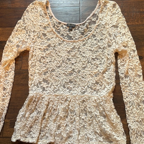 Lily rose size m peplum top - Picture 5 of 7